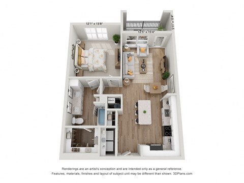 bedroom floor plan | luxury apartments in towson md | the southerly